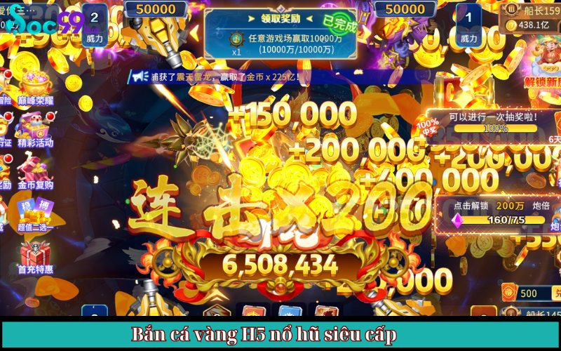 bắn cá vàng H5 nổ hũ siêu cấp