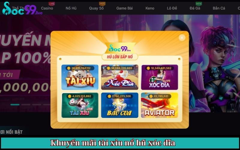 khuyến mãi soc99.live