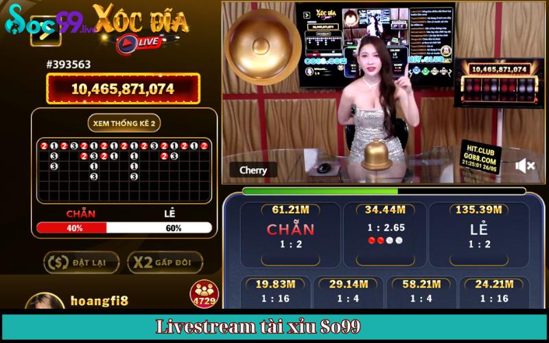 Livestream tài xỉu